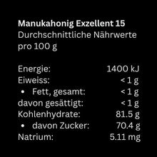 Laden Sie das Bild in den Galerie-Viewer, Manuka Honig EXZELLENT 15 - 250g