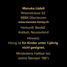 Laden Sie das Bild in den Galerie-Viewer, Manuka Honig EXZELLENT 15 - 250g