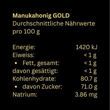 Laden Sie das Bild in den Galerie-Viewer, Manuka Honig GOLD (UMF zertifiziert) - 250g