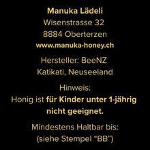 Laden Sie das Bild in den Galerie-Viewer, Manuka Honig MGO 263 (UMF 10+) - 250g