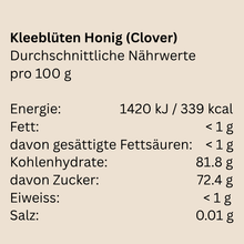 Laden Sie das Bild in den Galerie-Viewer, Kleeblüten Honig (Clover Honey) - 500g